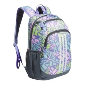 Adidas Young Creator 2 Backpack Kids Pastel Logo Print Purple Green Pink